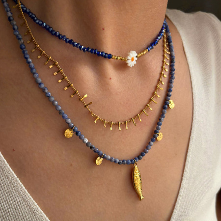 Collier de perles en pierre naturelle 1 pièce 2