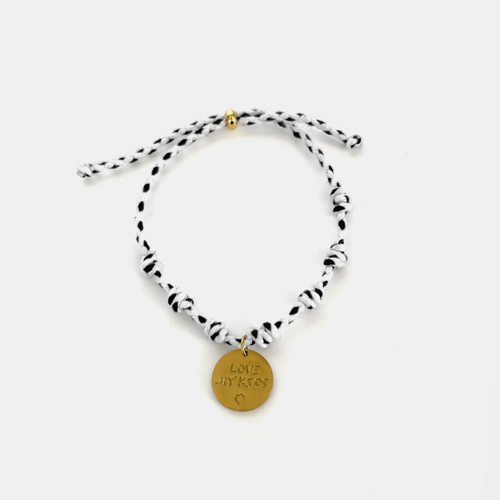 Bracelet À Breloques Étanche En Acier Inoxydable, Couleur Or (1 Pièce)