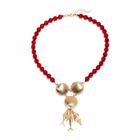 Collier de perles en alliage de poisson 1 pièce