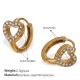 Petites boucles d'oreilles en diamant blanc Image3