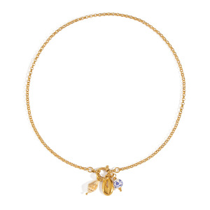 Collier Pendentif En Acier Inoxydable Doré, Étanche, Avec Breloque Coquillage h5 Image5