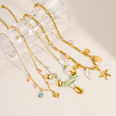 1 paire de colliers pendentifs tortues DIY en acier inoxydable étanche pour femmes, collection romantique