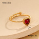 Bague d'amour rouge/Taille unique Image5