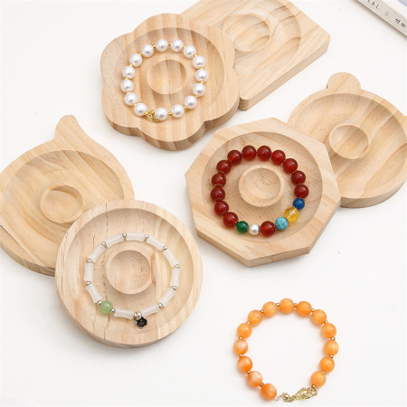 Série Simple Outils de travail de bijoux en bois de couleur unie pour tous les jours