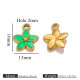 Pendentif fleur à cinq feuilles - Vert Image8