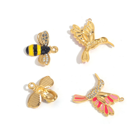 Pendentif femme étanche en acier inoxydable DelicateBee à faire soi-même (1 pièce) 2