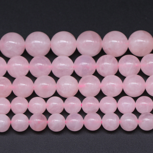 1 Chaîne De Perles En Cristal De Quartz Rose Du Brésil h5 Image4