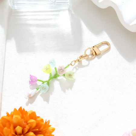 Porte-clés en alliage en forme de fleur, 1 pièce 2