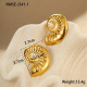 Grandes boucles d'oreilles conques en perles Image3