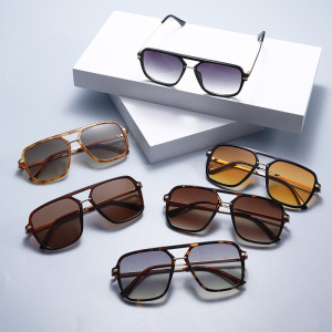 1 Paire De Lunettes De Soleil Tendance Et Décontractées À Imprimé Léopard Pour Femme h5 Image4