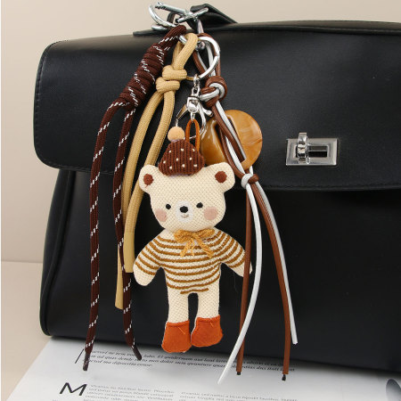 Charms de sac pour femme en forme d'ourson de dessin animé