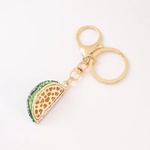 Porte-Clés Simple En Alliage, Cristal Et Strass, Mignon Et Fruité h5 Image4