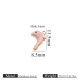 Pendentif goutte d'huile double face en or - Dauphin rose Image85
