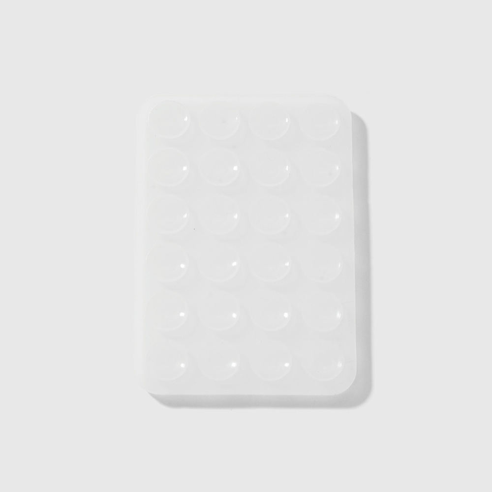 1 Ventouse Double Face Autocollante Antidérapante En Silicone Pour Téléphone 