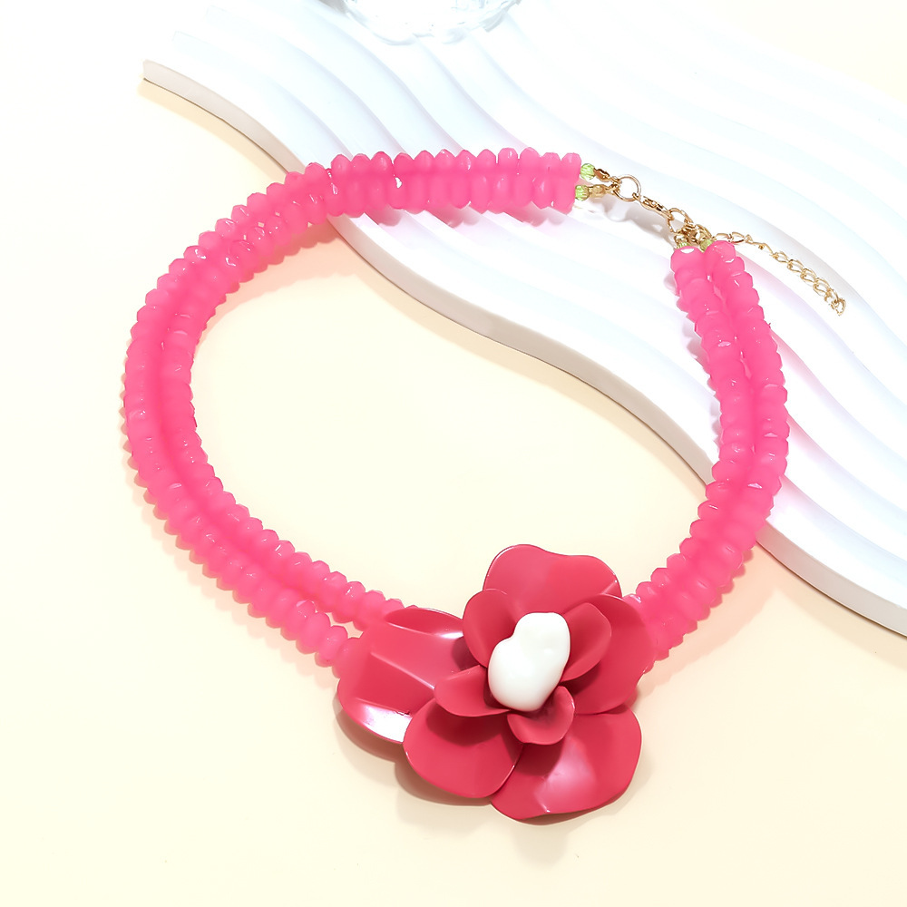 Collier De Perles À Fleurs Douces 1 Pièce h5Image3