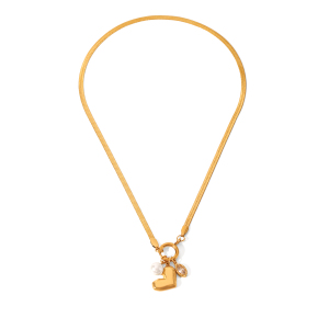 Colliers Pendentifs Pour Femmes, Simples Et Élégants, En Acier Inoxydable, Étanches, Couleur Or Et Perle. h5
