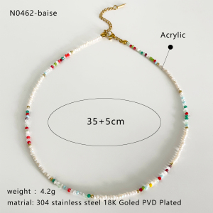 Collier Pendentif Poisson Étanche En Acier Inoxydable Couleur Or (1 Pièce) h5 Image2