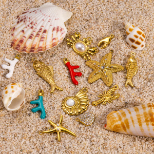 1 Paire De Pendentifs Pour Femmes, Motif Tortue Mignonne, En Acier Inoxydable Étanche, Collection Simple h5 Image2