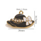 Pendentif chapeau goutte d'huile noire Image3