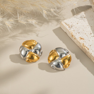 1 Paire De Boucles D'Oreilles À Clous En Acier Inoxydable Étanches De Couleurs Assorties h5 Image3