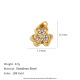 Pendentif Fleur Zircon - Or Image9