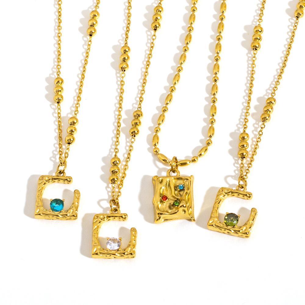Collier Pendentif Vintage Et Élégant En Acier Inoxydable Étanche Pour Femme Image5