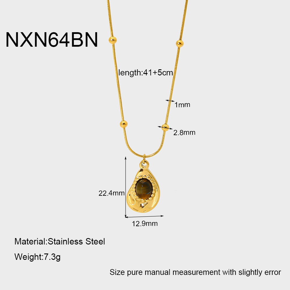 Colliers Pendentifs Étanches En Acier Inoxydable De La Série Classique Pour Femmes