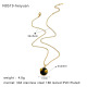 Collier médaille noire Image2