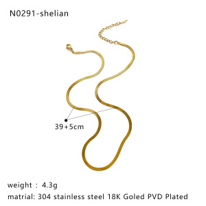 Collier Pendentif Lettre En Acier Inoxydable Étanche Couleur Or Avec Strass h5 Image2