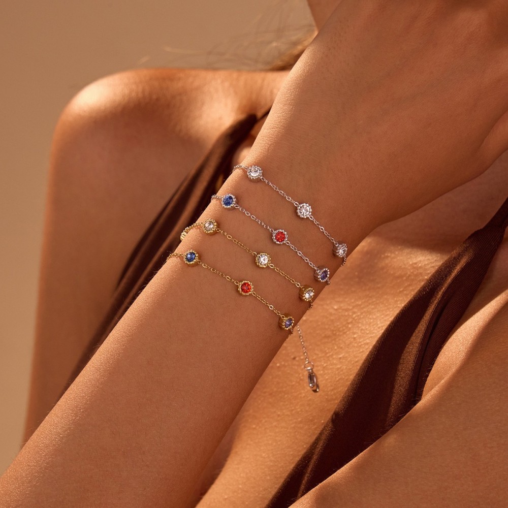 Colliers À Maillons Géométriques Quotidiens Pour Femmes, En Acier Inoxydable Imperméable, Couleur Or, De La Série Luxurious h5Image4