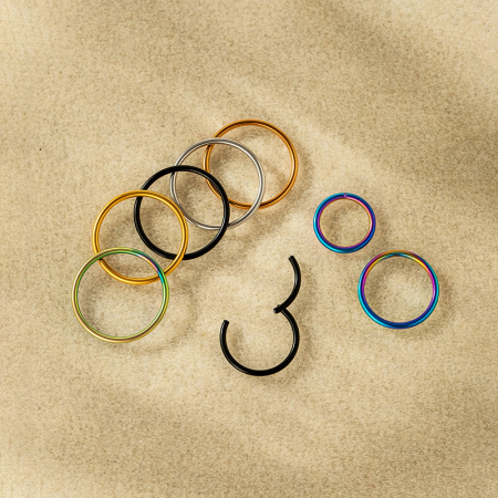 Boucles d'oreilles piercing minimalistes pour femme, en acier inoxydable étanche, couleur or (1 pièce).
