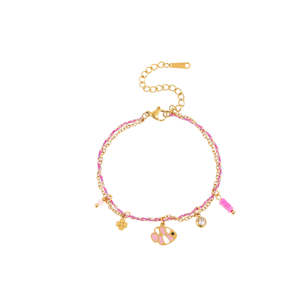 Bracelets À Breloques Pour Femmes, Simples, En Acier Inoxydable, Étanches, Avec Motifs D'Animaux De Vacances Image5
