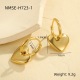 Boucles d'oreilles grand cœur en or Image9