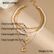 Collier de perles multicouches