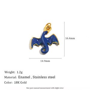 Pendentif Mignon En Acier Inoxydable Étanche À Faire Soi-Même, Représentant Un Adorable Mini Animal h5 Image5