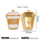 Pendentif goutte d'huile en or - coupe orange Image4