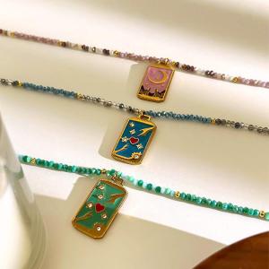 Collier Pendentif Tarot En Acier Inoxydable 1 Pièce h5 Image5