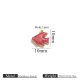 Pendentif goutte d'huile en or - Poisson rouge Image10
