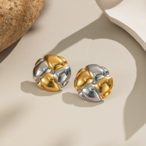 1 Paire De Boucles D'Oreilles À Clous En Acier Inoxydable Étanches De Couleurs Assorties h5 Image4