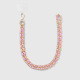1 chaîne en cuir rose et or Image5