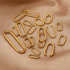 Maillons Et Connecteurs En Acier Inoxydable Doré De Forme Irrégulière, Série Simple À Faire Soi-Même h5 Image3