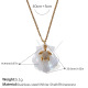 Collier coquillage blanc Image9