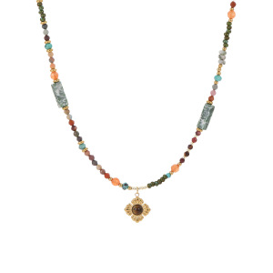 Colliers À Perles Géométriques Classiques Pour Femmes, En Acier Inoxydable Étanche h5 Image5