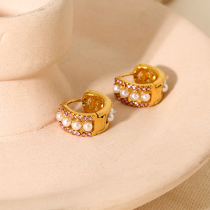 Ensembles De Boucles D'Oreilles Élégantes Et Étanches En Acier Inoxydable Pour Femmes De La Série Luxueuse h5 Image3