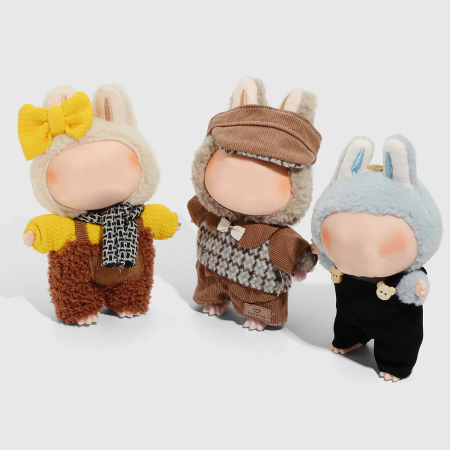 1 Ensemble De Vêtements De Poupée À Carreaux Mignons 2