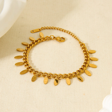 Bracelet Pour Femme Simple Series Daily Chain En Acier Inoxydable Étanche 2