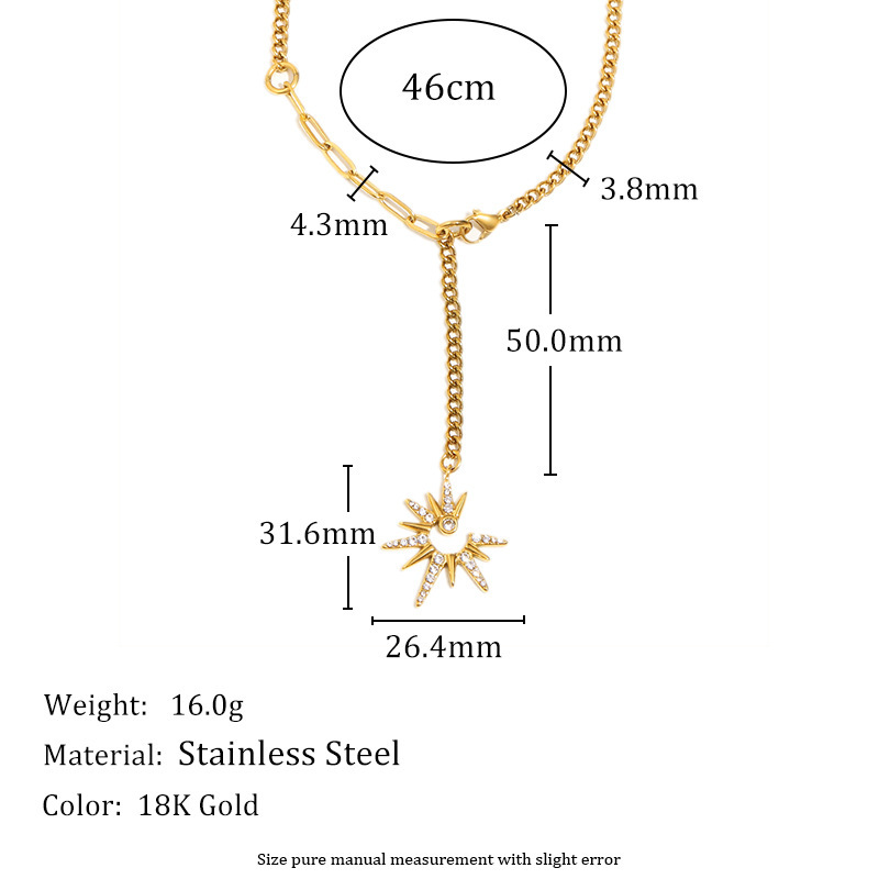 Colliers Pendentifs Pour Femmes En Acier Inoxydable Étanche, Collection Light Luxury Image4