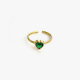 Coeur vert strass Image7