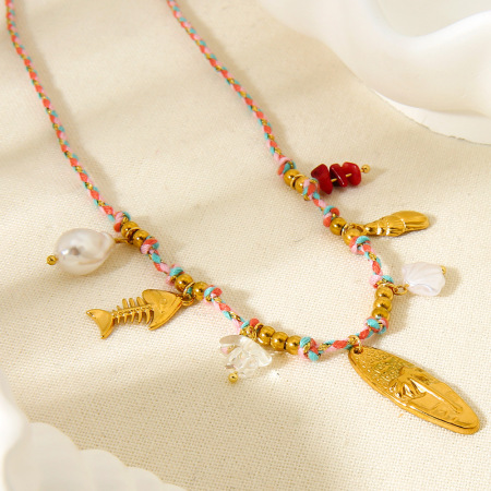 Colliers pendentifs pour femmes en acier inoxydable étanche Sweet Turtle de la série Romantic 2