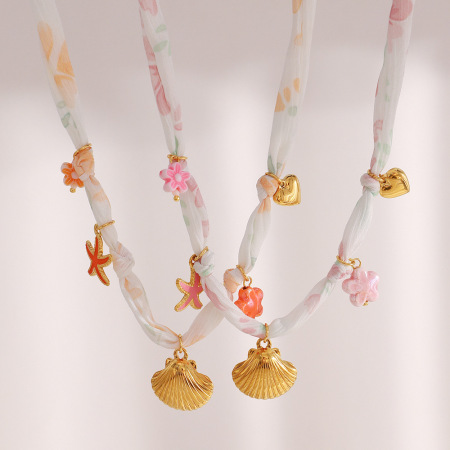 Colliers pendentifs pour femmes en acier inoxydable étanche Sweet Turtle de la série Romantic 2